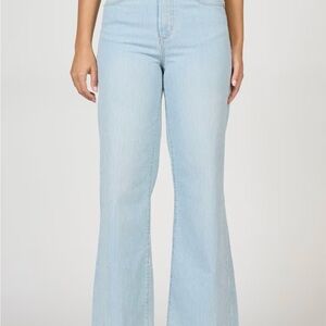 Dear John Fiona Wide Leg Jeans | Railroad Stripes | Light Blue